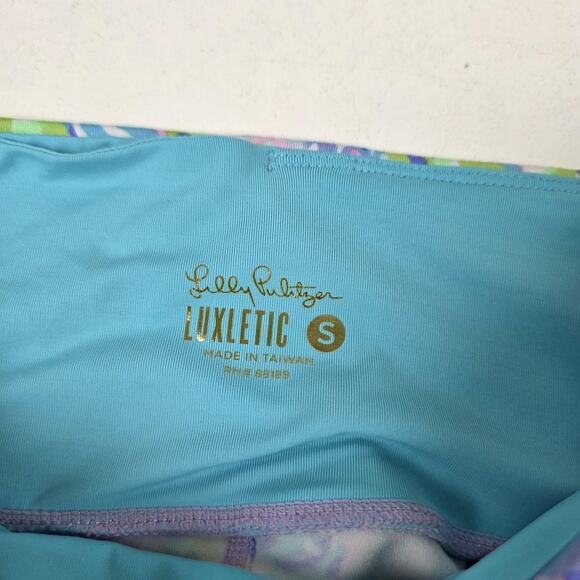 Lilly Pulitzer Luxletic Pants Womens Small Patterned Activewear Yoga Athletic - Picture 3 of 10